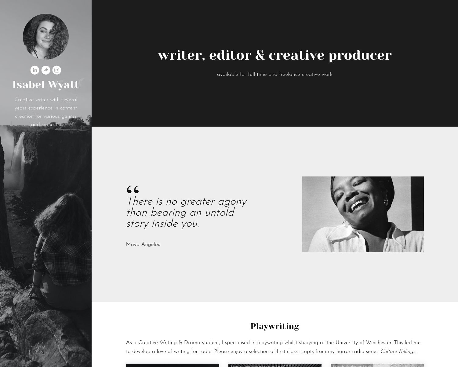 Isabel Wyatt Portfolio