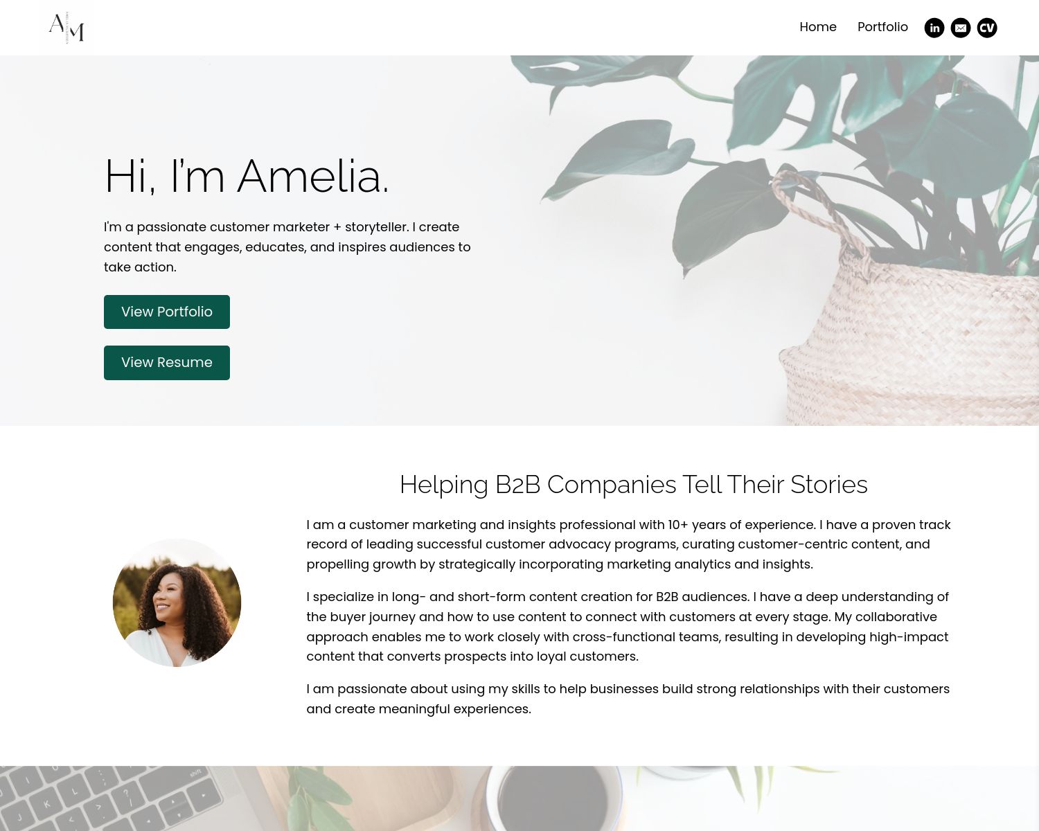 Amelia McKithen portfolio example