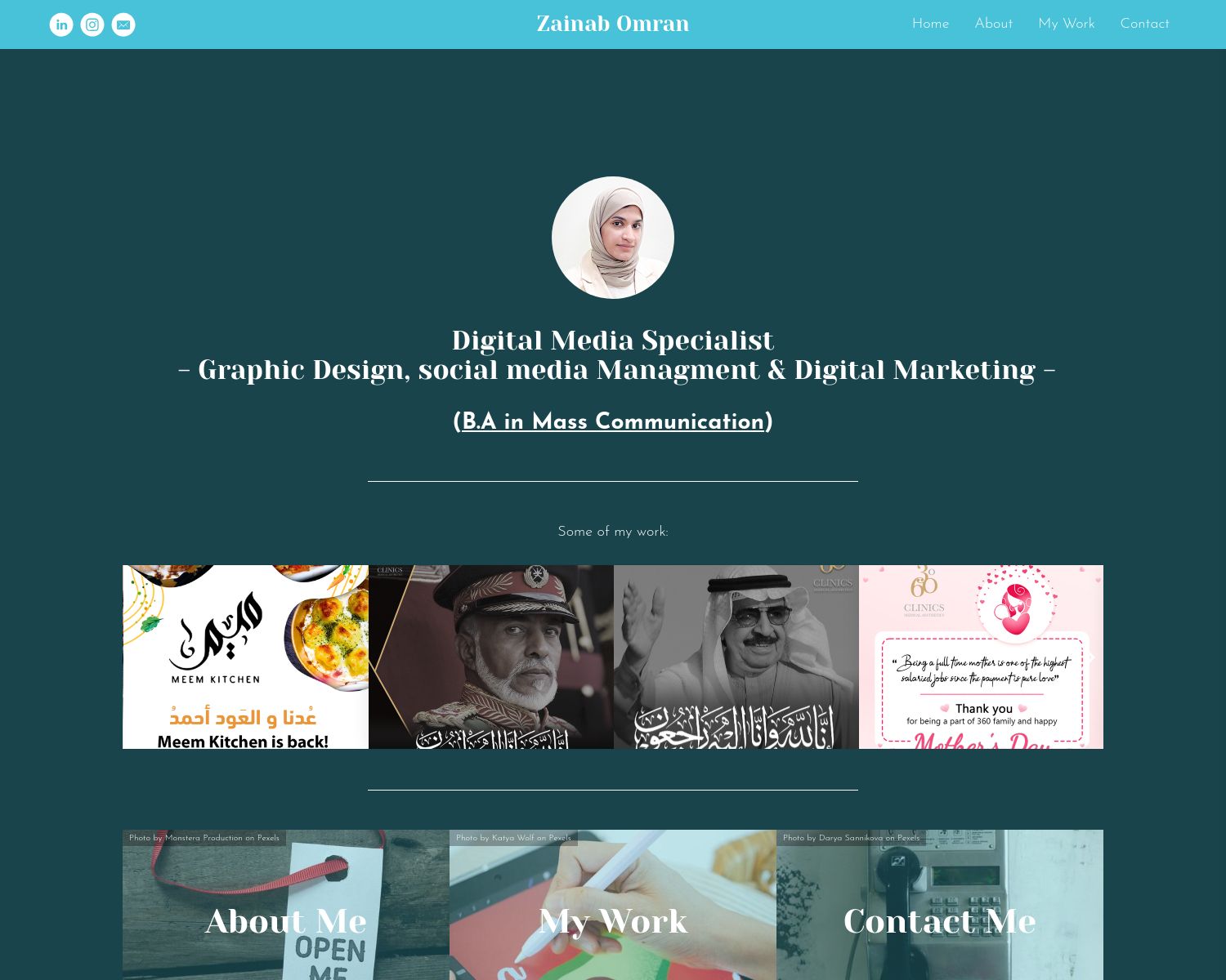 Zainab Omran Portfolio Example