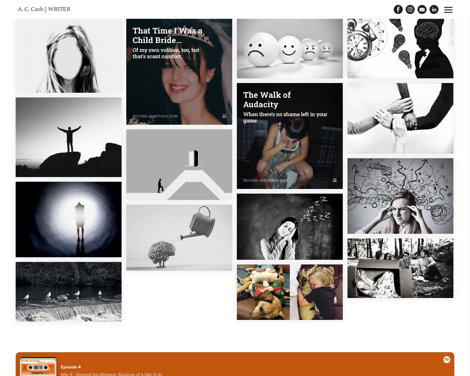 Writing Portfolio Case Study Home Page