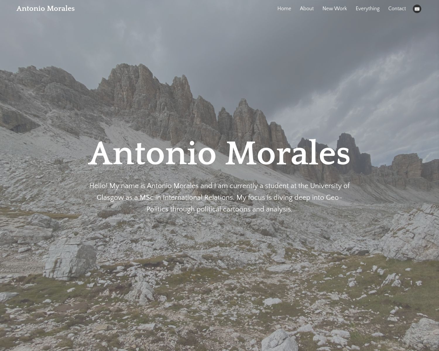 Antonio Morales Portfolio Antonio Morales Portfolio