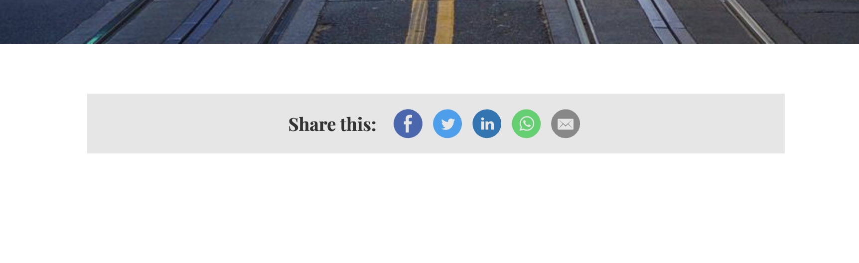 Add Social Sharing Links Blog posts