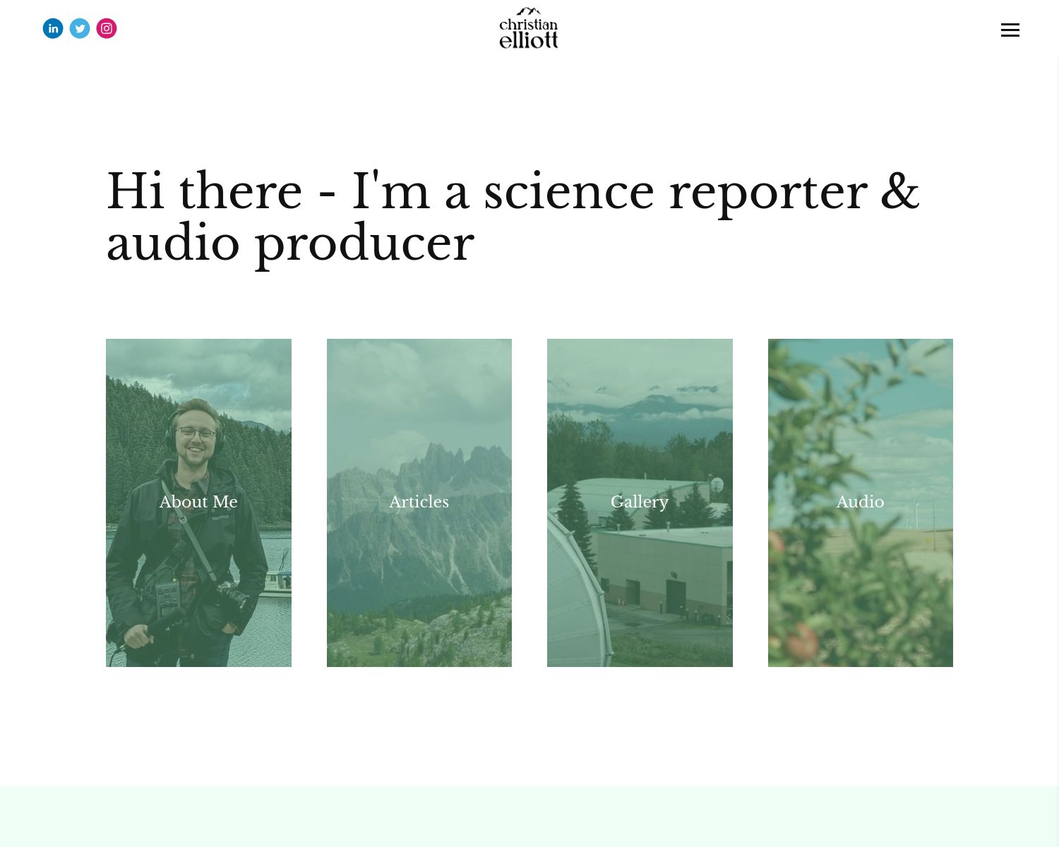 Christian S. B. Elliott Portfolio Christian S. B. Elliott Portfolio