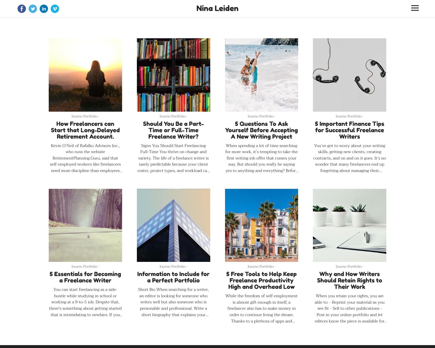 Portfolio Theme Cosmos