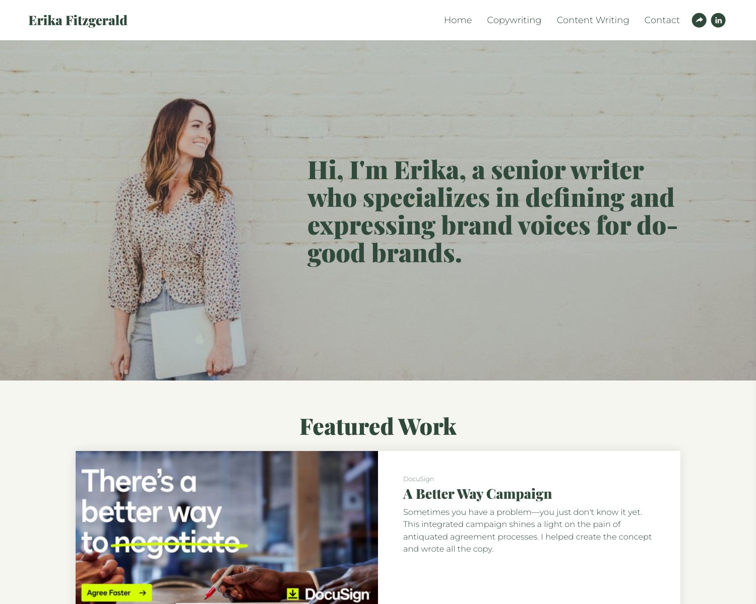 Erika Fitzgerald Portfolio Erika Fitzgerald Portfolio