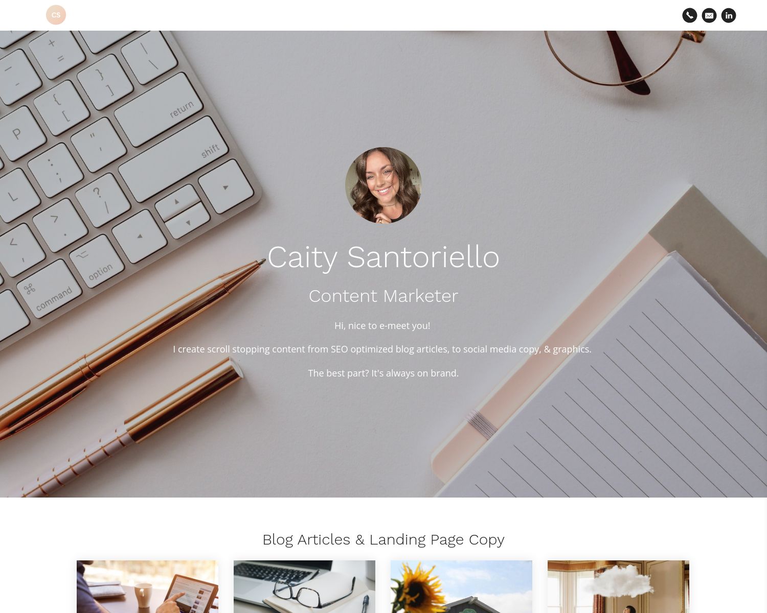 Caity Santoriello Social Media Portfolio