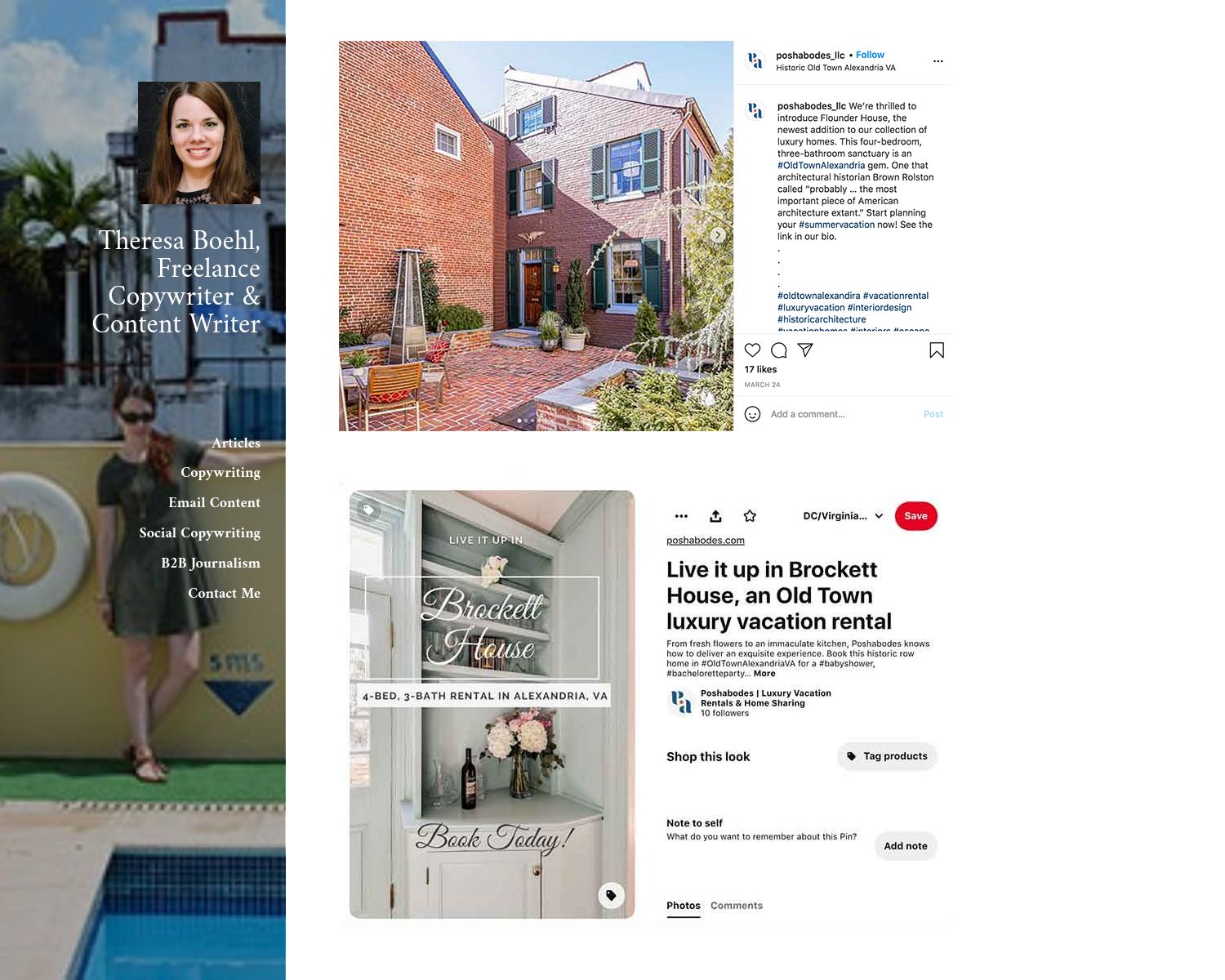 Copywriting portfolio examples