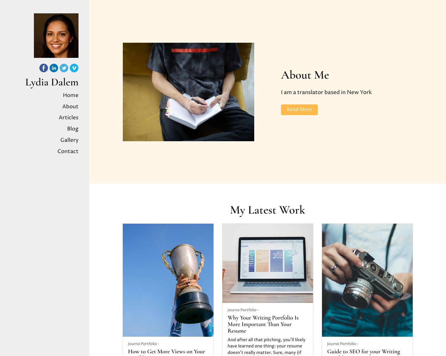 Portfolio Theme Fusion