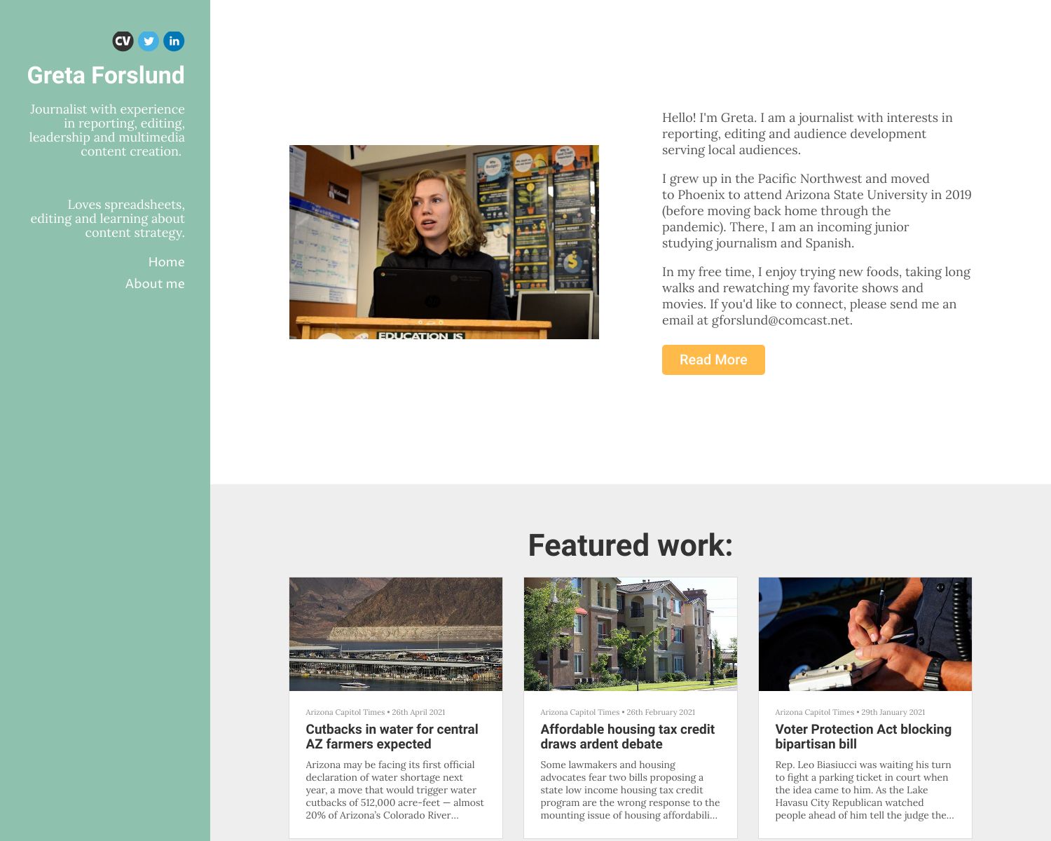 Greta Forslund Portfolio