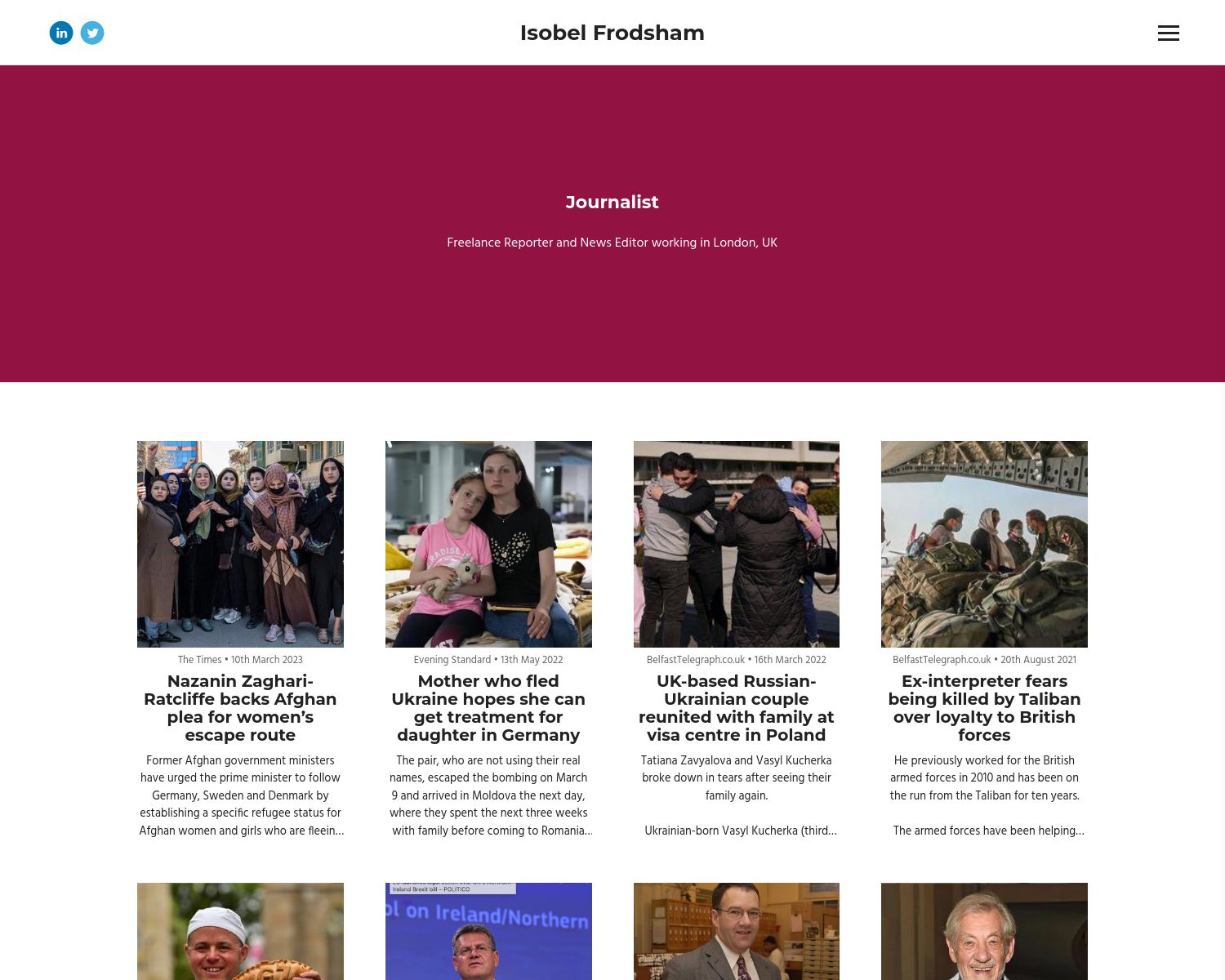 Isobel Frodsham Portfolio Isobel Frodsham Portfolio