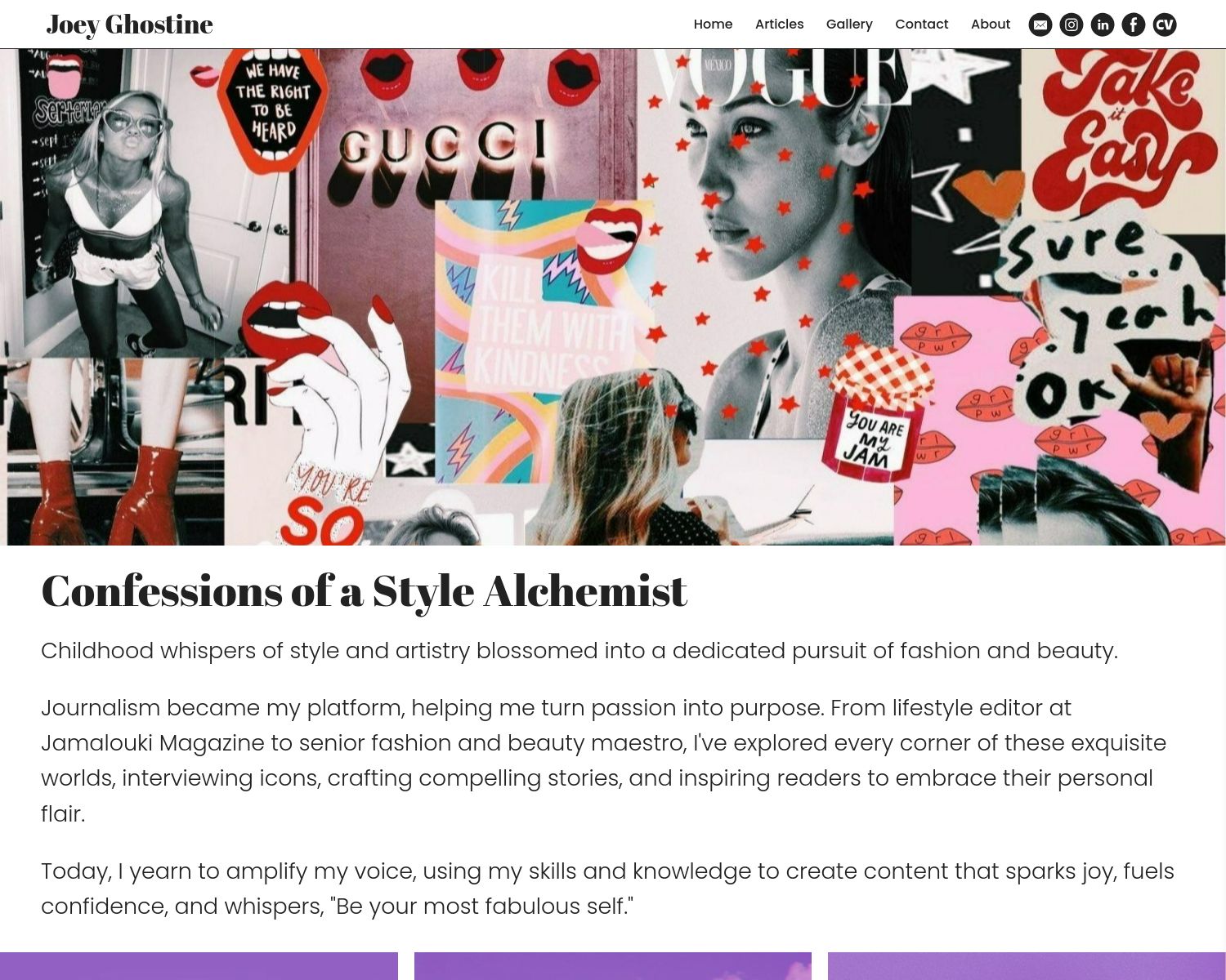 Joey Ghostine Portfolio