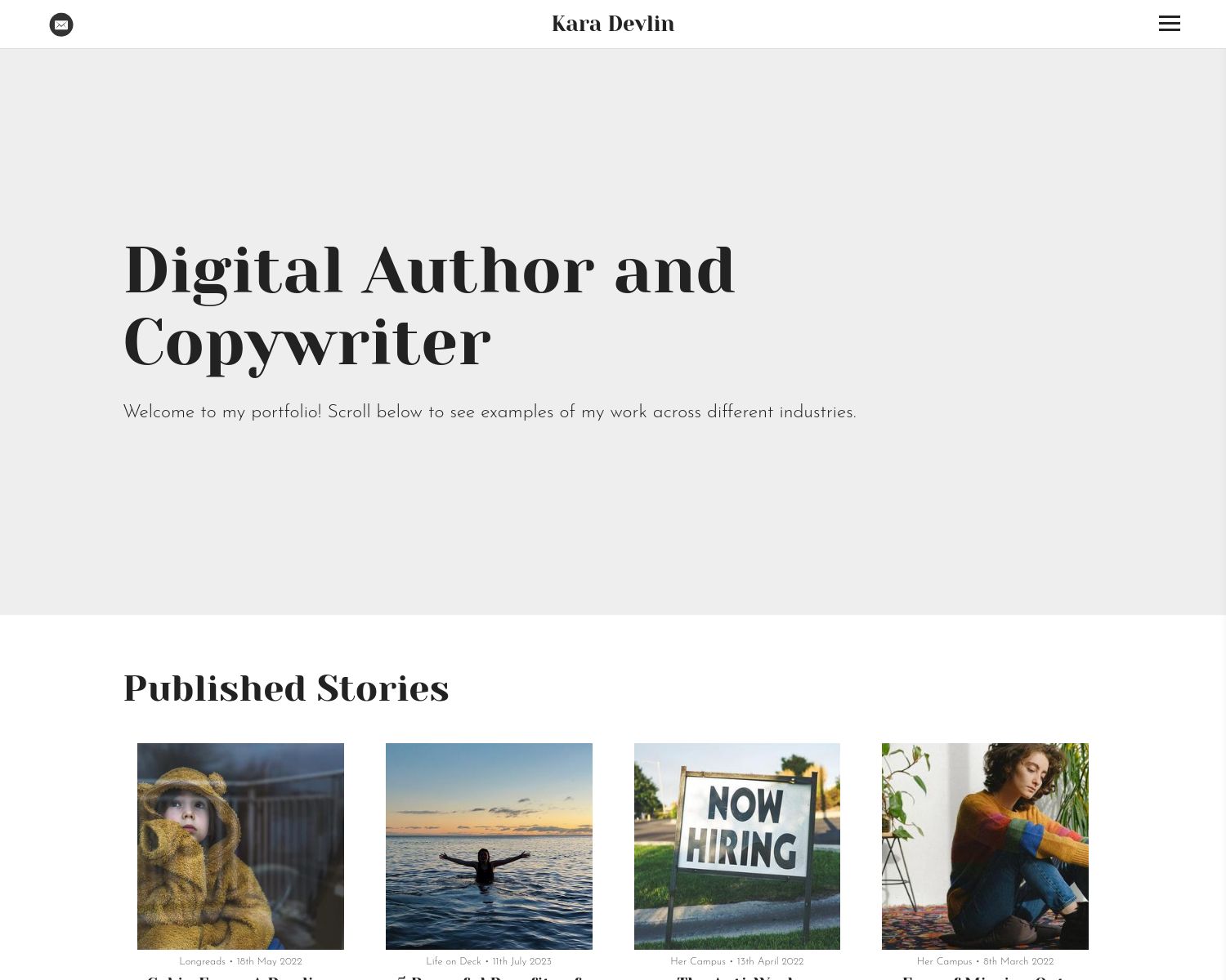 Kara Devlin Portfolio Kara Devlin Portfolio