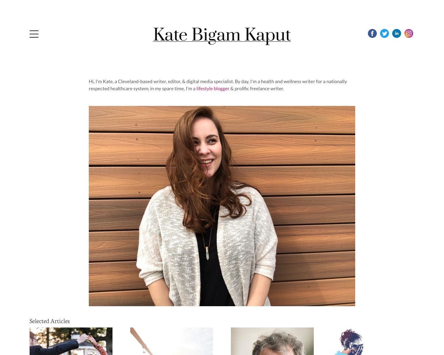 Kate Bigam Kaput Portfolio Kate Bigam Kaput Portfolio