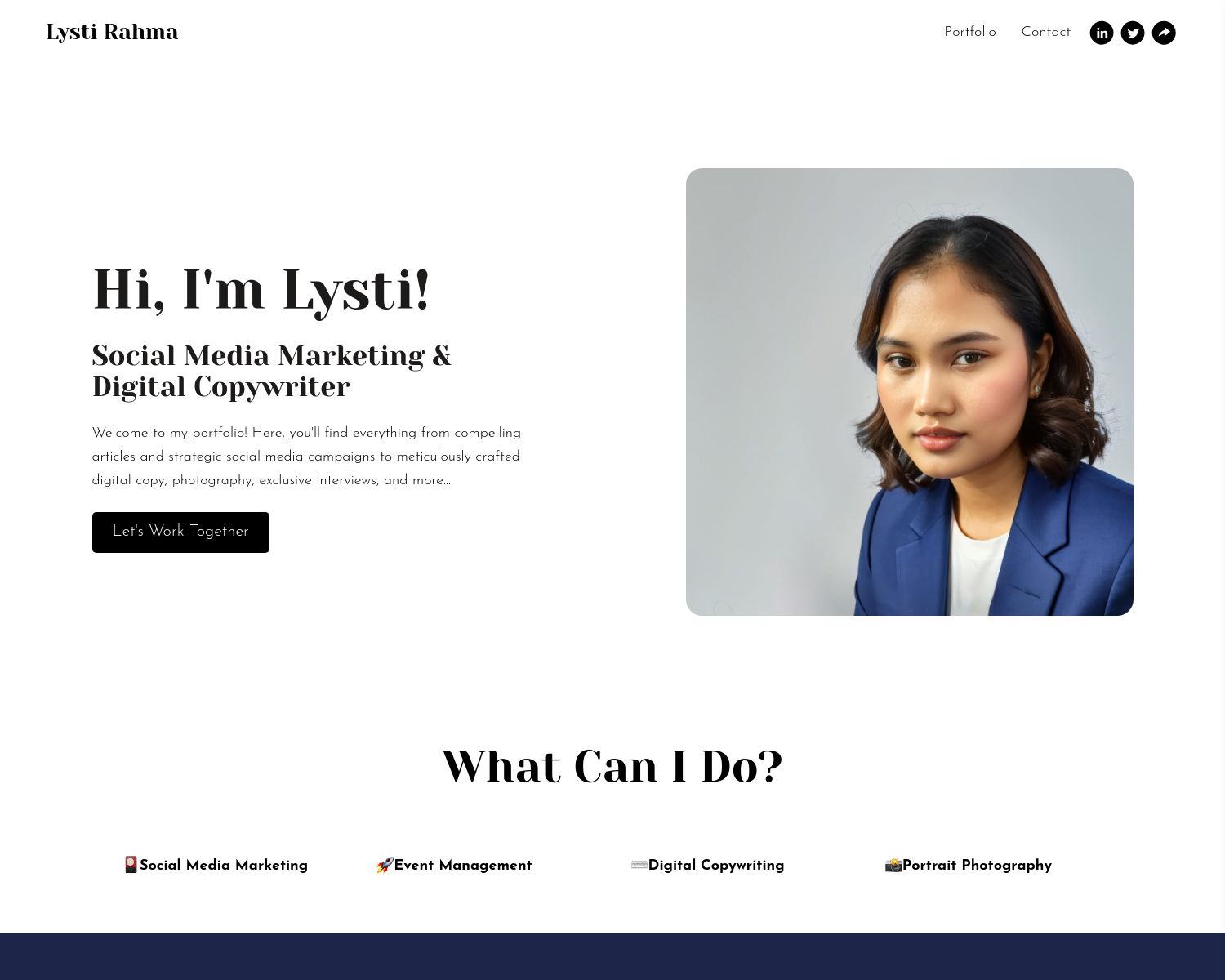 Lysti Rahma Portfolio