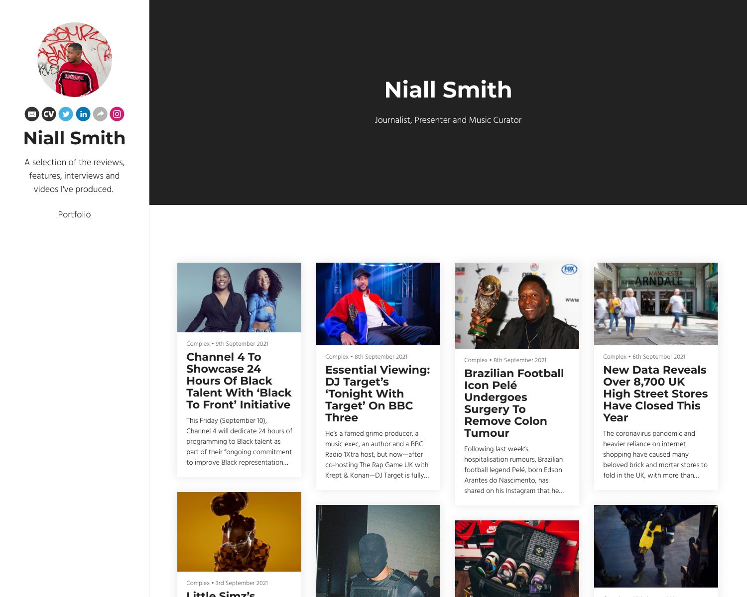 Niall Smith Portfolio Niall Smith Portfolio