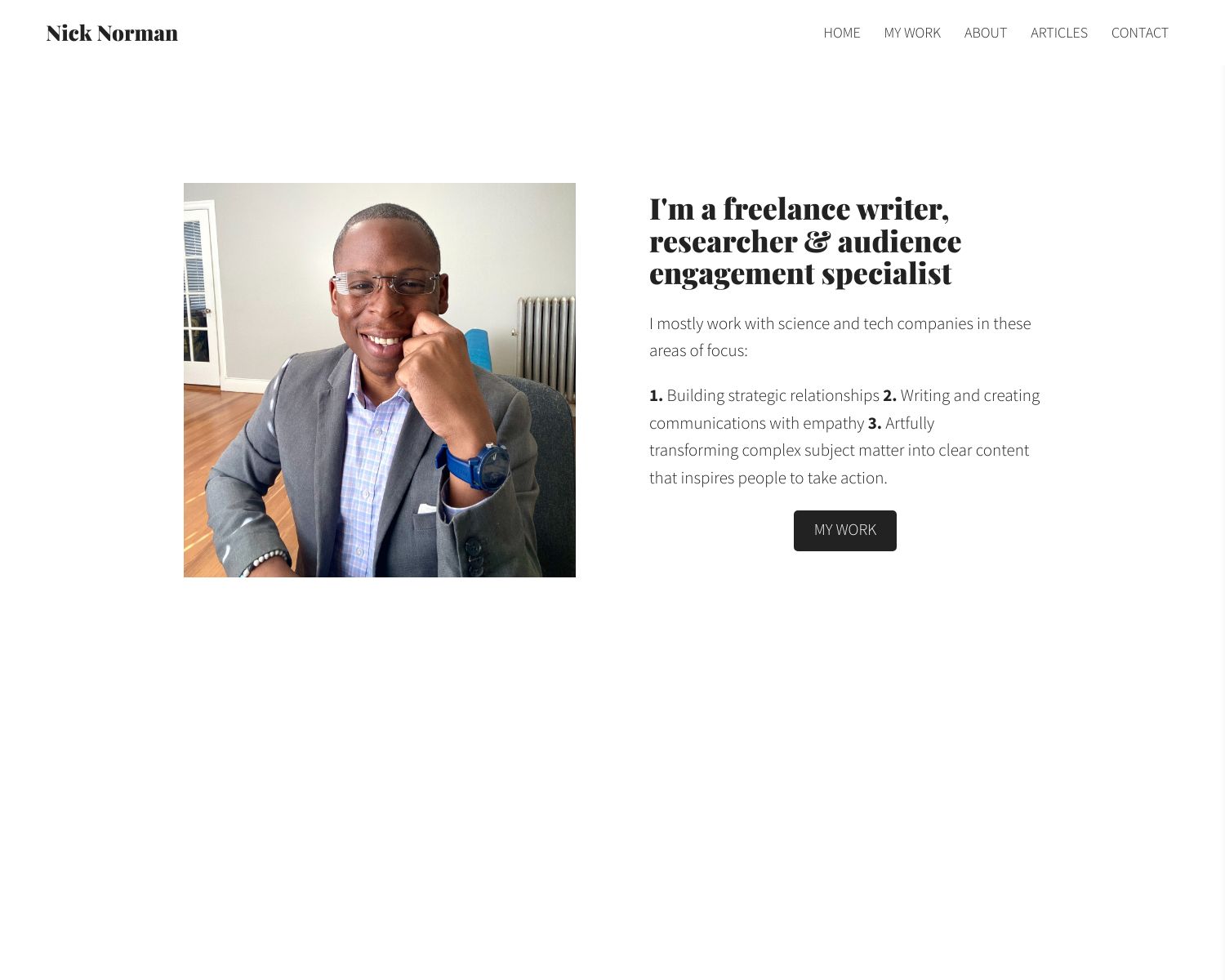 Nick Norman Portfolio Nick Norman Portfolio