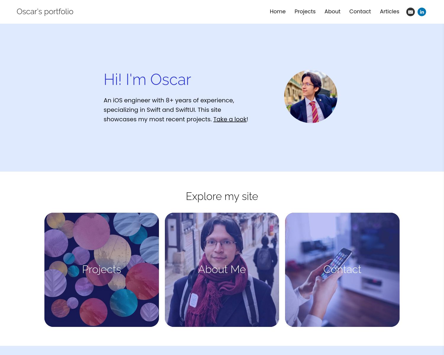 Oscar's portfolio Portfolio Oscar's portfolio Portfolio