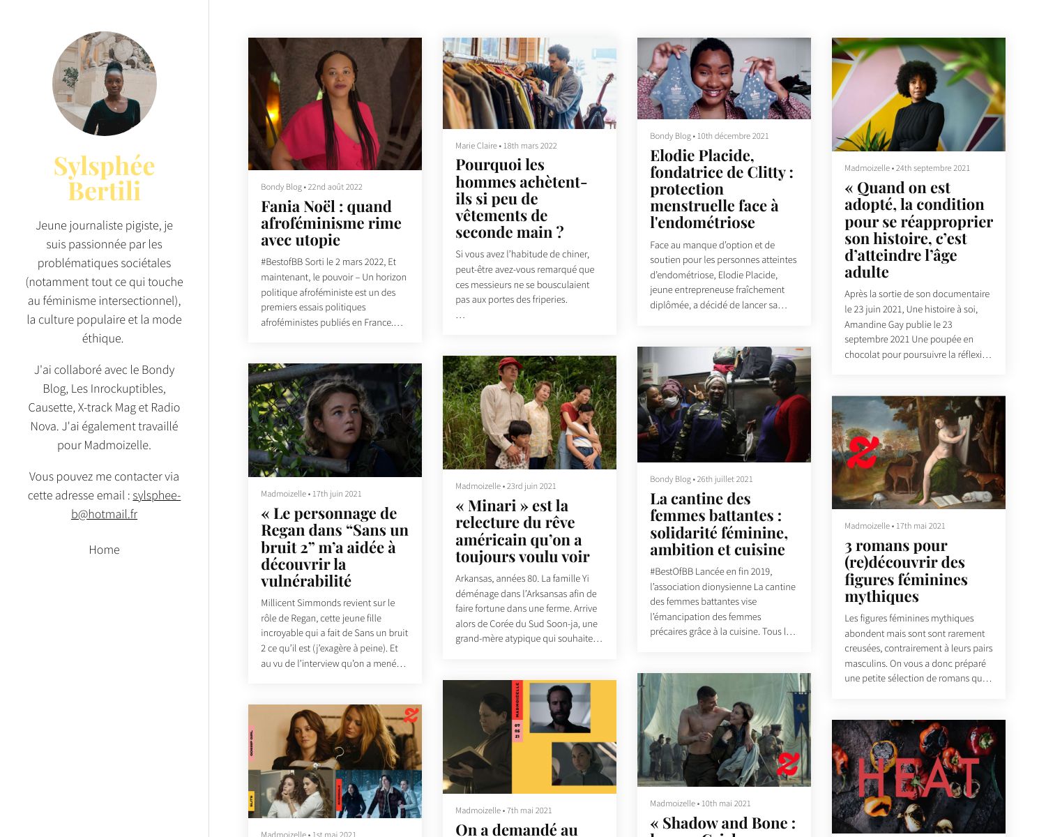 Sylsphée Bertili Portfolio Sylsphée Bertili Portfolio