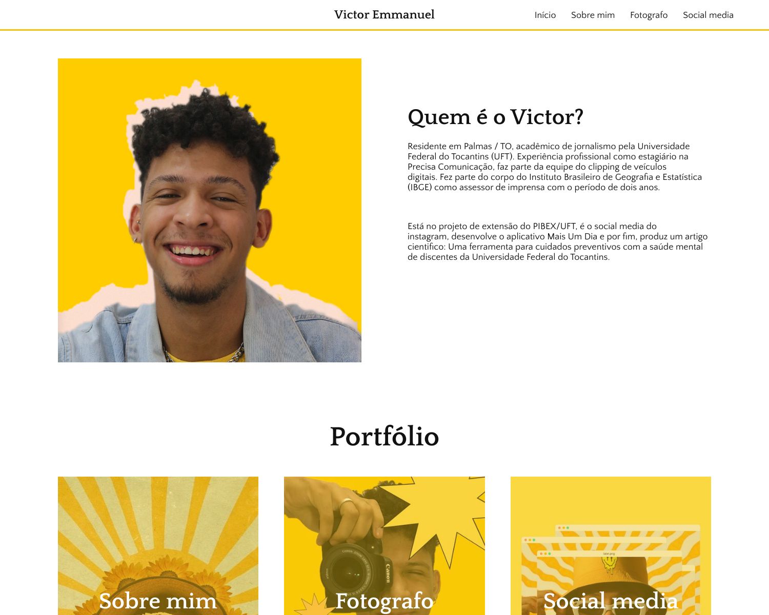 Victor Emmanuel Portfolio Victor Emmanuel Portfolio